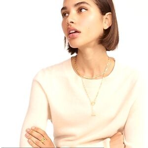 PERRY ELLIS Crewneck Knit Sweater, ivory